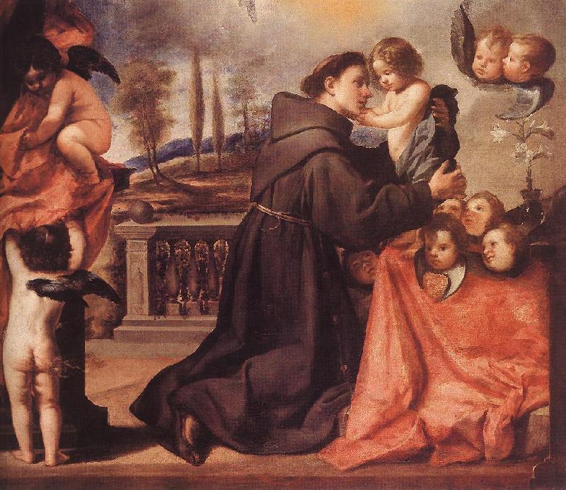 PEREDA, Antonio de St Anthony of Padua with Christ Child af Germany oil painting art
